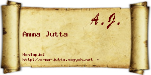 Amma Jutta névjegykártya